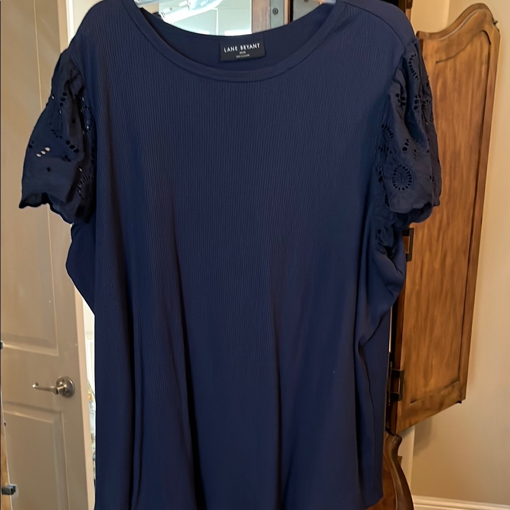 Lane Bryant Navy Women's Top
